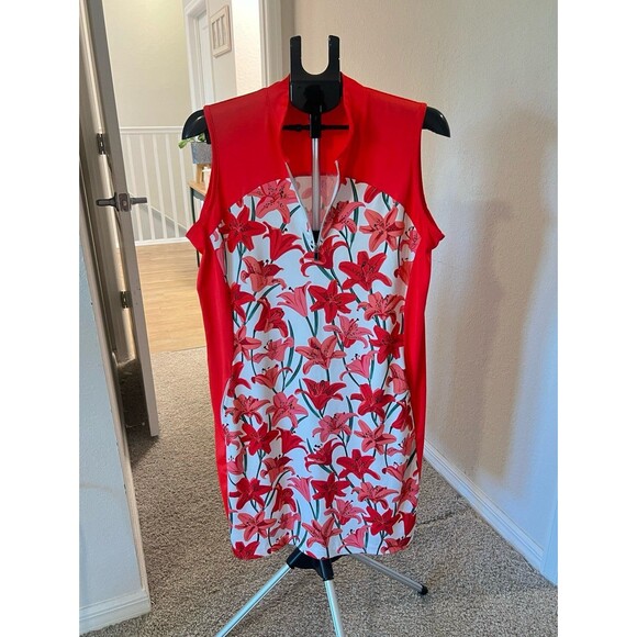 Tail Dresses & Skirts - Tail Activewear Denia 36.5 Sleeveless Dress in Valencia Lillies Women’s Size XL